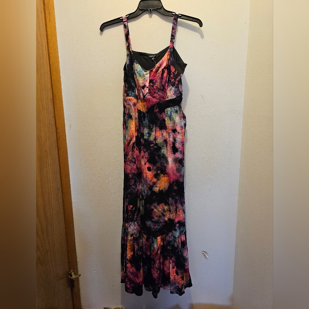 NWT Torrid multi colored maxi dress Size 0